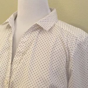 Polkadot button down shirt